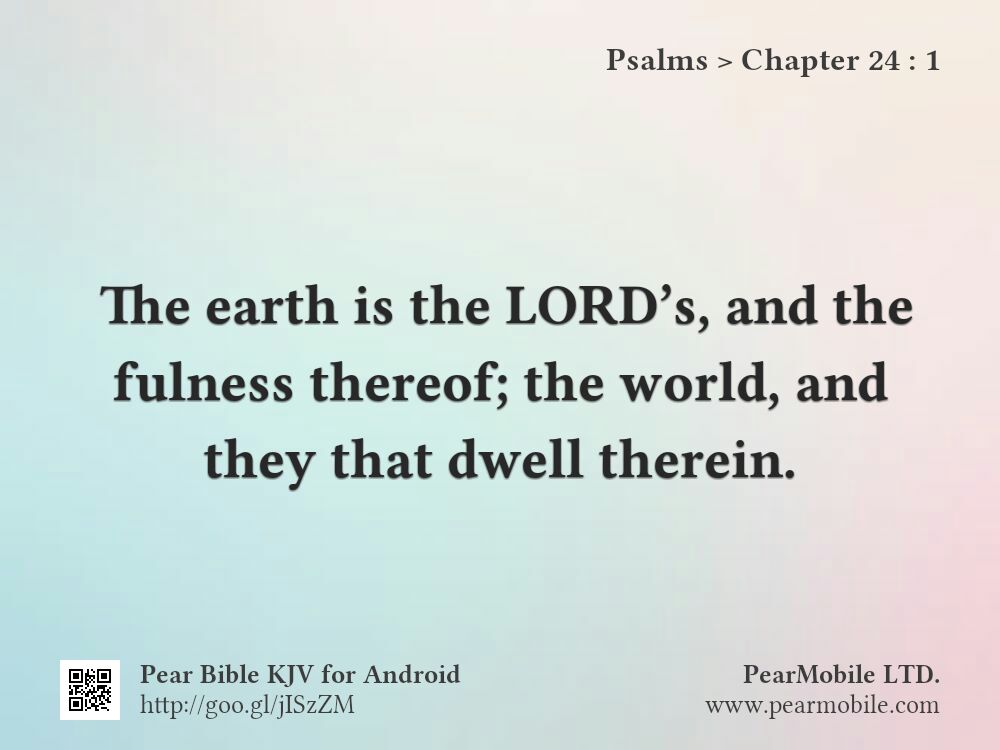 Psalms, Chapter 24:1
